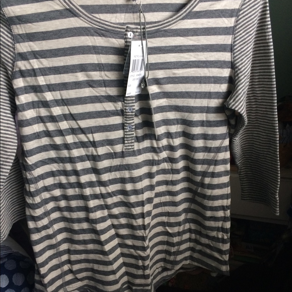 Retrology cotton shirt 3/4 sleeve size med NWT